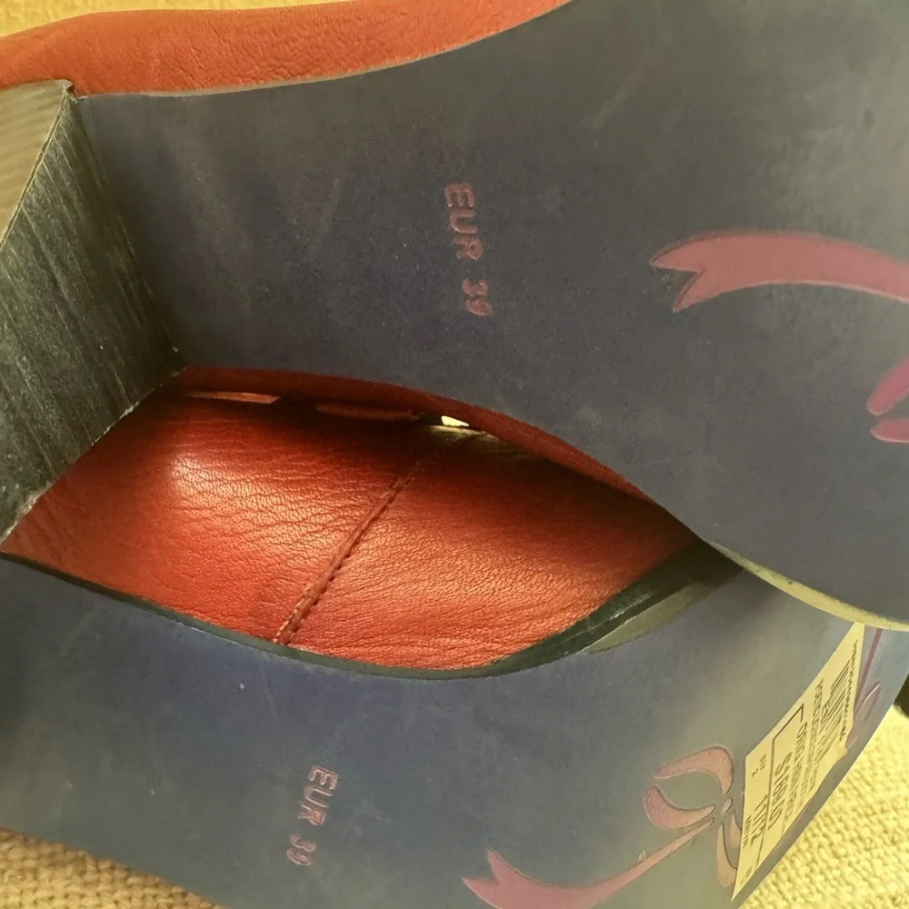 Poetic License Red Lace Up Boots - Picture 8 of 9